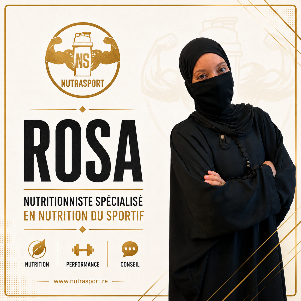 Rosa — Nutritionniste spécialisée en nutrition du sportif